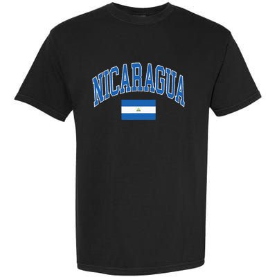 Nicaragua Flag Garment-Dyed Heavyweight T-Shirt