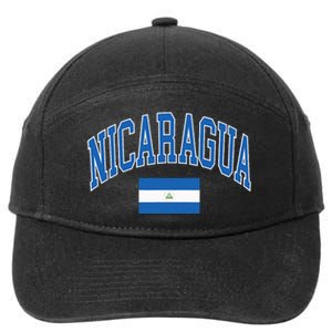 Nicaragua Flag 7-Panel Snapback Hat