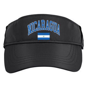 Nicaragua Flag Adult Drive Performance Visor