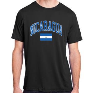 Nicaragua Flag Adult ChromaSoft Performance T-Shirt