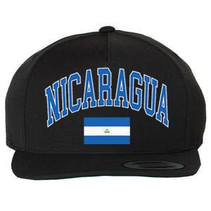 Nicaragua Flag Wool Snapback Cap