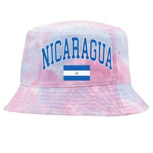 Nicaragua Flag Tie-Dyed Bucket Hat