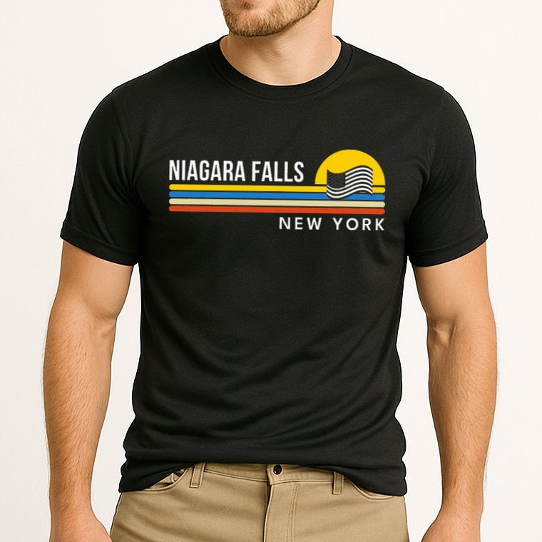 Niagara Falls New York Souvenir Cooling Performance Crew T-Shirt