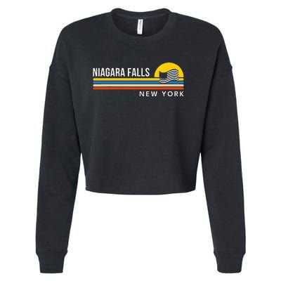 Niagara Falls New York Souvenir Cropped Pullover Crew