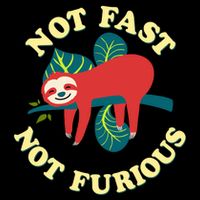 Not Fast Not Furious Cute Sloth Funny Trending Memes Impact Tech Backpack