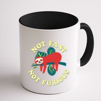 Not Fast Not Furious Cute Sloth Funny Trending Memes Mug