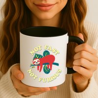 Not Fast Not Furious Cute Sloth Funny Trending Memes Mug