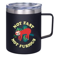 Not Fast Not Furious Cute Sloth Funny Trending Memes 12oz Stainless Steel Coffee Mug