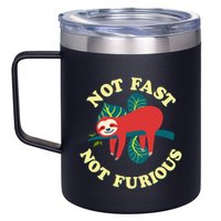 Not Fast Not Furious Cute Sloth Funny Trending Memes 12oz Stainless Steel Coffee Mug