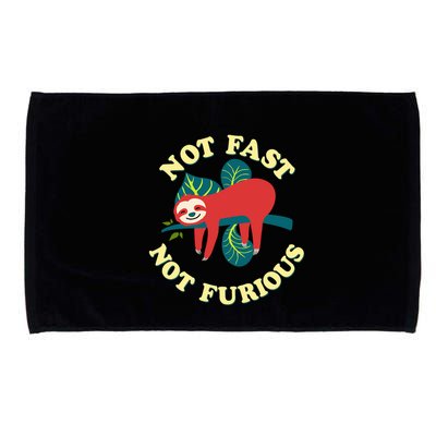 Not Fast Not Furious Cute Sloth Funny Trending Memes Microfiber Hand Towel