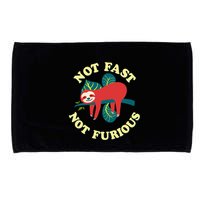 Not Fast Not Furious Cute Sloth Funny Trending Memes Microfiber Hand Towel