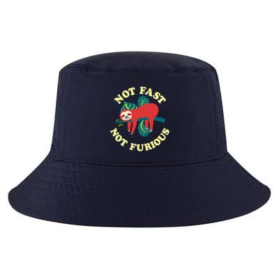 Not Fast Not Furious Cute Sloth Funny Trending Memes Cool Comfort Performance Bucket Hat