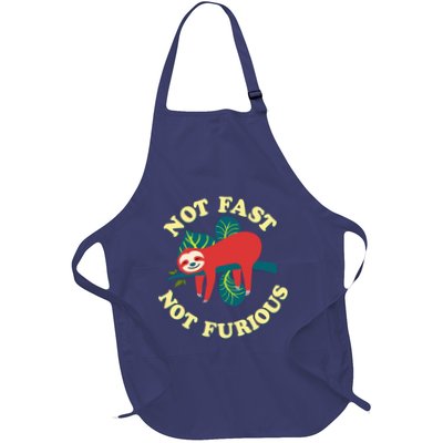 Not Fast Not Furious Cute Sloth Funny Trending Memes Apron