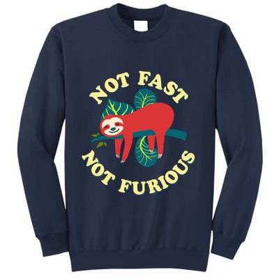 Not Fast Not Furious Cute Sloth Funny Trending Memes Sweatshirt