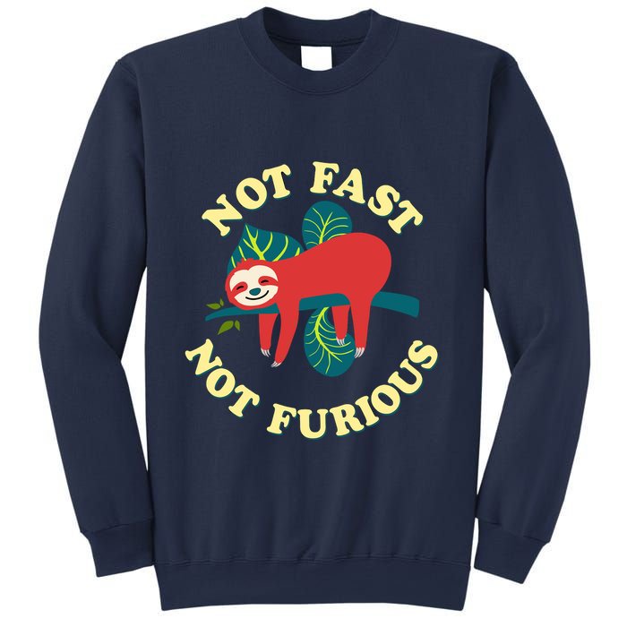 Not Fast Not Furious Cute Sloth Funny Trending Memes Sweatshirt
