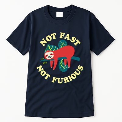 Not Fast Not Furious Cute Sloth Funny Trending Memes Tall T-Shirt