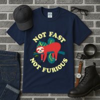Not Fast Not Furious Cute Sloth Funny Trending Memes Tall T-Shirt