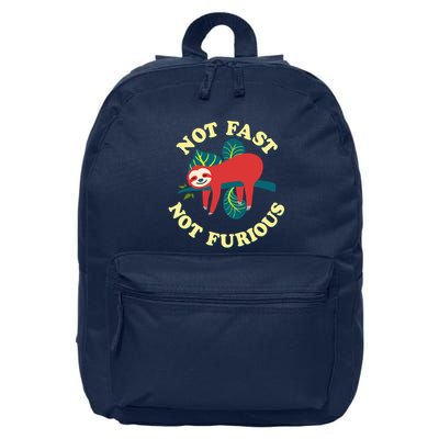 Not Fast Not Furious Cute Sloth Funny Trending Memes 16 in Basic Backpack