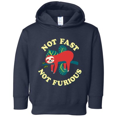 Not Fast Not Furious Cute Sloth Funny Trending Memes Toddler Hoodie