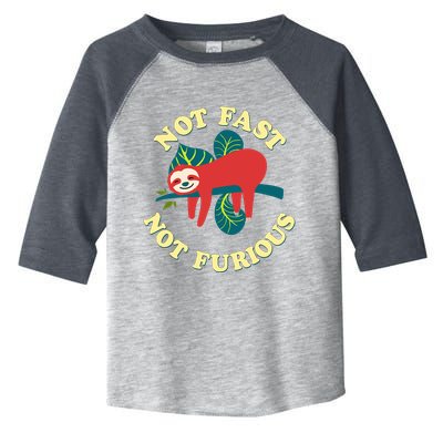 Not Fast Not Furious Cute Sloth Funny Trending Memes Toddler Fine Jersey T-Shirt