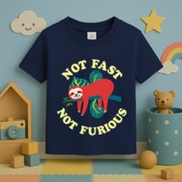 Not Fast Not Furious Cute Sloth Funny Trending Memes Toddler T-Shirt
