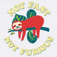 Not Fast Not Furious Cute Sloth Funny Trending Memes Garment-Dyed Sweatshirt