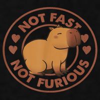 Not Fast Not Furious Capybara Ladies PosiCharge Tri-Blend Wicking Tank