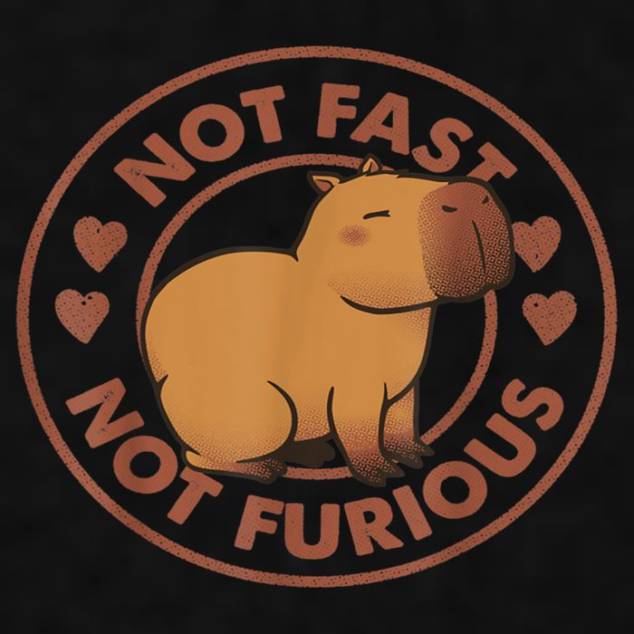 Not Fast Not Furious Capybara Ladies PosiCharge Tri-Blend Wicking Tank