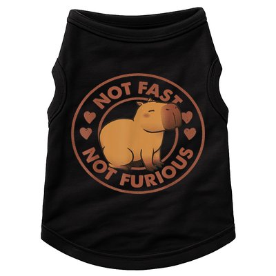 Not Fast Not Furious Capybara Doggie Tank