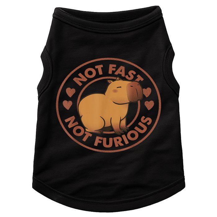 Not Fast Not Furious Capybara Doggie Tank