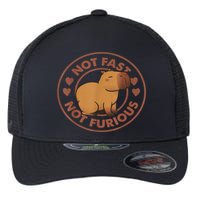 Not Fast Not Furious Capybara Flexfit Unipanel Trucker Cap