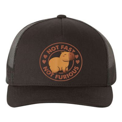 Not Fast Not Furious Capybara Yupoong Adult 5-Panel Trucker Hat