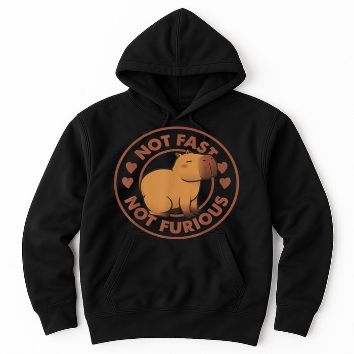 Not Fast Not Furious Capybara Hoodie