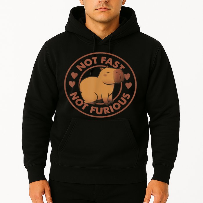 Not Fast Not Furious Capybara Hoodie