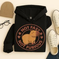 Not Fast Not Furious Capybara Hoodie