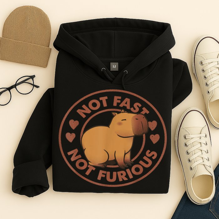 Not Fast Not Furious Capybara Hoodie