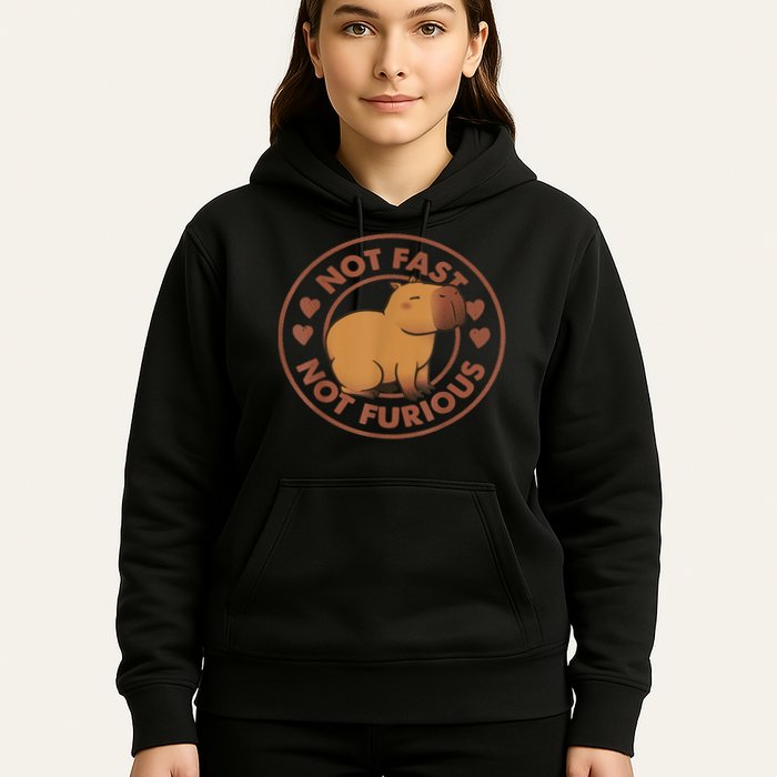 Not Fast Not Furious Capybara Hoodie