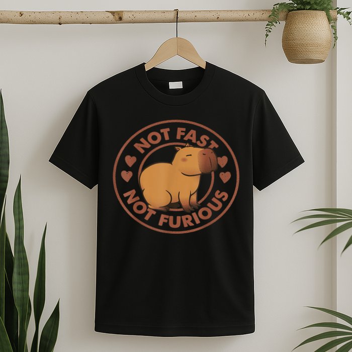 Not Fast Not Furious Capybara T-Shirt
