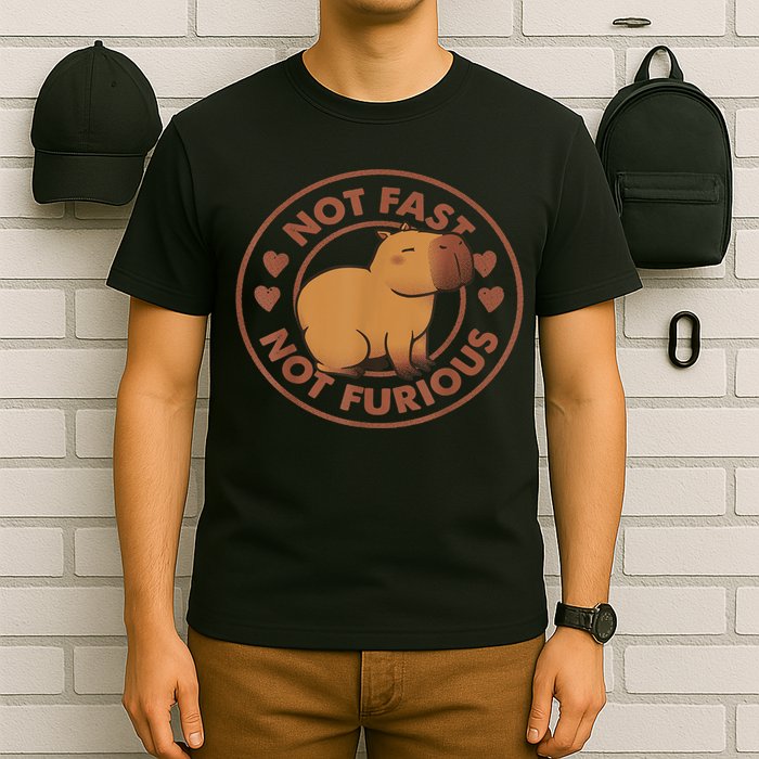 Not Fast Not Furious Capybara T-Shirt