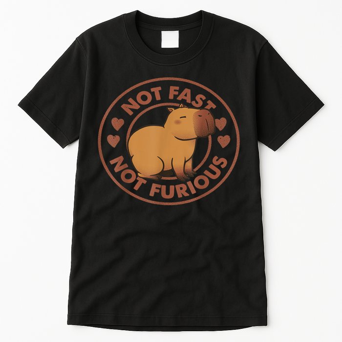 Not Fast Not Furious Capybara Tall T-Shirt