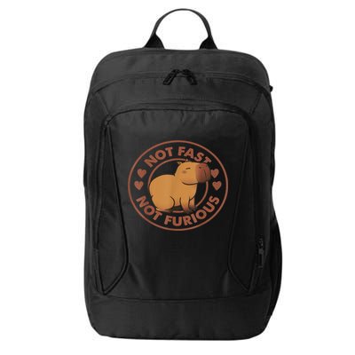 Not Fast Not Furious Capybara City Backpack