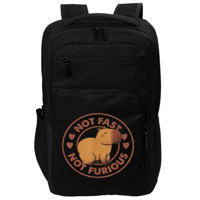Not Fast Not Furious Capybara Impact Tech Backpack