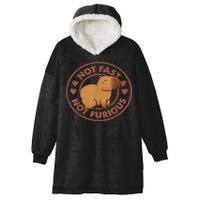 Not Fast Not Furious Capybara Hooded Wearable Blanket