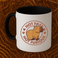 Not Fast Not Furious Capybara Mug
