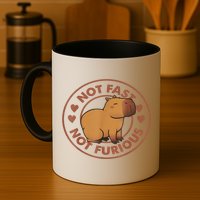 Not Fast Not Furious Capybara Mug