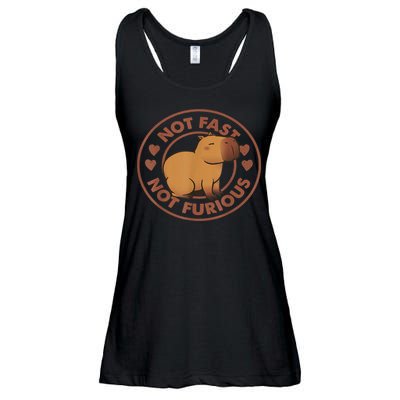 Not Fast Not Furious Capybara Ladies Essential Flowy Tank