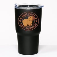 Not Fast Not Furious Capybara Tumbler