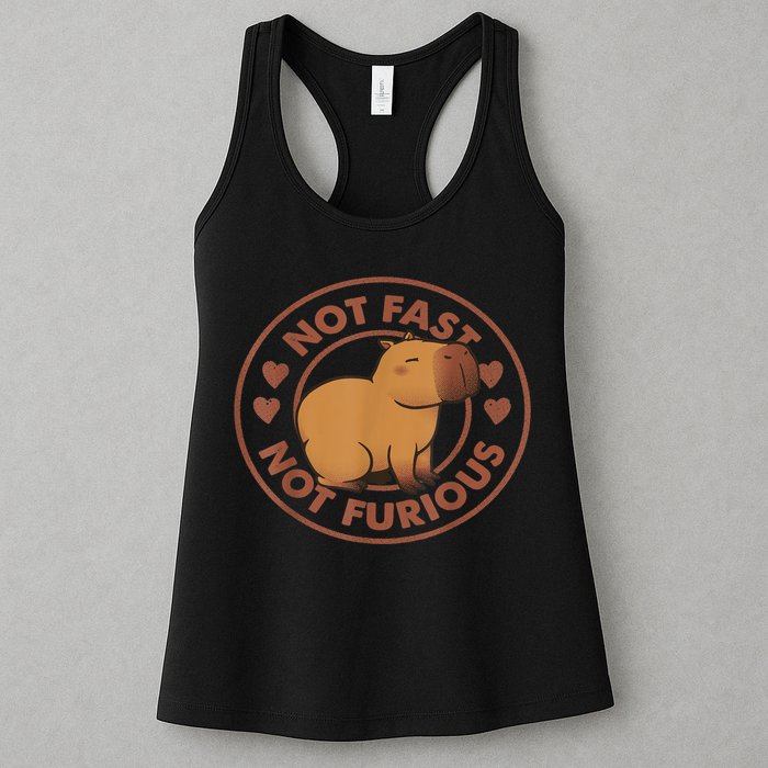 Not Fast Not Furious Capybara Womens Tank Top