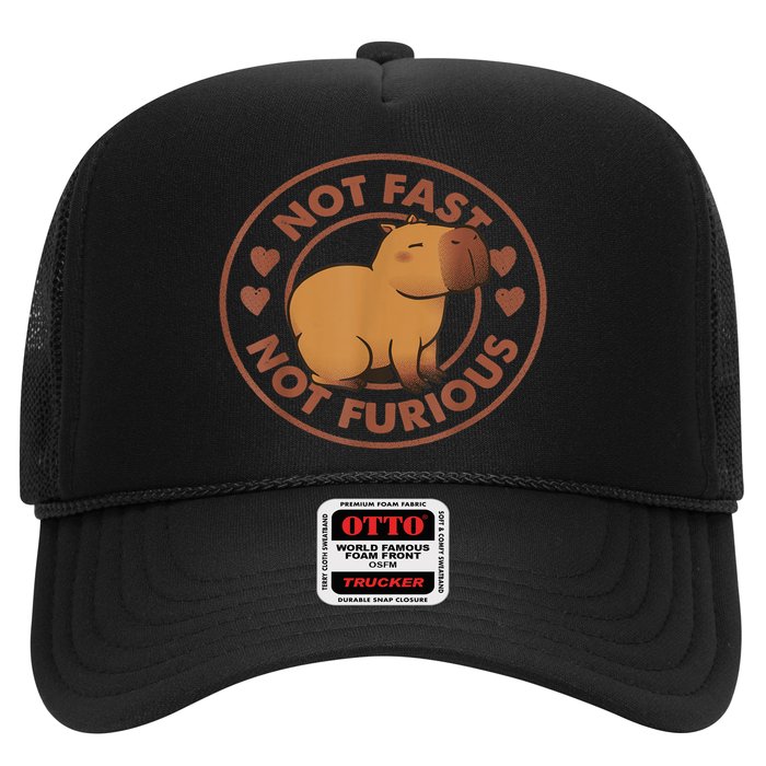Not Fast Not Furious Capybara Trucker Hat