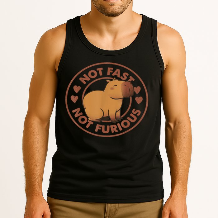 Not Fast Not Furious Capybara Tank Top